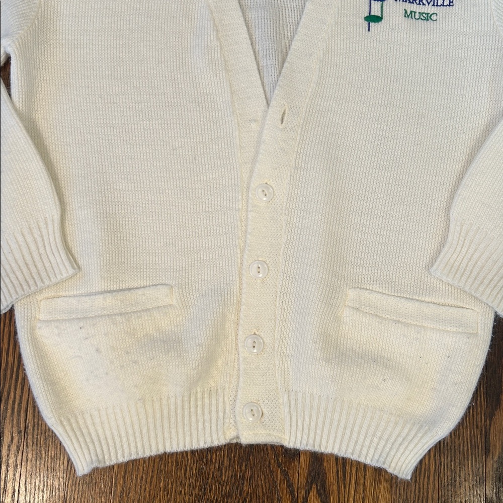 Vintage 80s Preppy Knit Cardigan Sweater - Picture 5 of 12